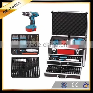 Made in China Wholesale Supplier Power Tool Electric Drill Set Tool Box thumbnail-1