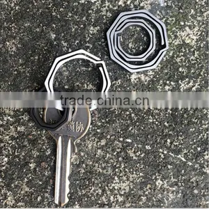TK-2308 20MM TC4 Octagonal Titanium Keychain thumbnail-6