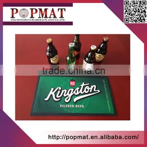 Custom Full Color Club Non Woven Fabric Promotional Rubber Bar Mat thumbnail-1