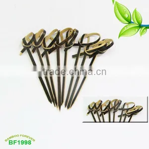 Bamboo Knot Picks With Color thumbnail-1