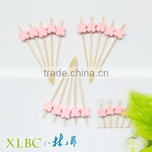 Flower Type Bamboo Picks thumbnail-1