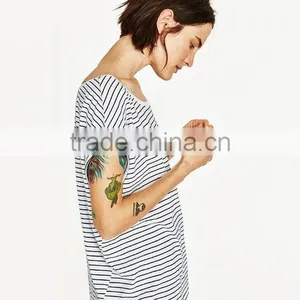 Custom Bulk Blank T-shirts Short Sleeve T-shirts 100% Cotton Striped Designs Wholesale Bamboo T-shirts thumbnail-4