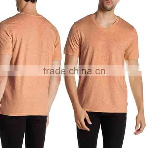 T-shirts 100% Cotton Robert Short Sleeve Slub V-Neck Tee T-shirts T-shirts for Men thumbnail-1