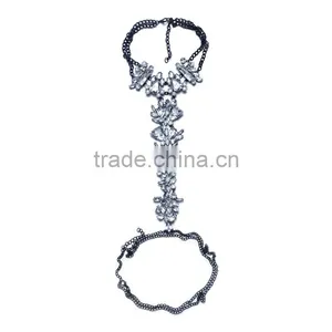 Luxury Geometric Crystal Gems Sexy Body Chain Jewelry for Pretty Girls thumbnail-6