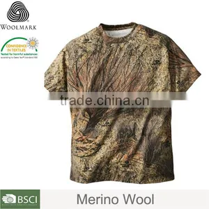 Hunting Clothing for Camping and Fishing ,merino Wool t Shirt Camouflage thumbnail-1