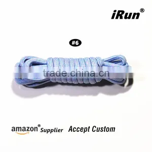 2017 Mix-Colored Pattern Hiking Skate Shoes Rope Laces - 130 CM Long Yeezy Round Laces for Climbing Boots - Retail Packaging thumbnail-2
