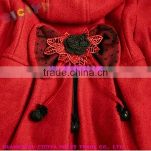 Fancy Winter Girl Woolen Coat thumbnail-5