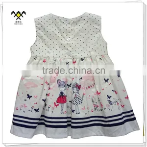 High Quality Baby Girl Cotton Summer Dress for Kids thumbnail-2
