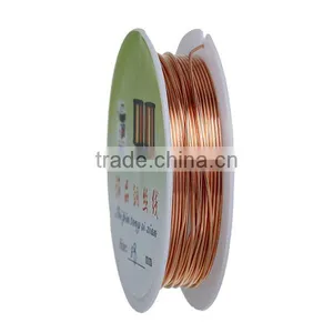 High Quality Round Rose Gold 0.8mm Copper Jewelry Making Beading Wire thumbnail-1