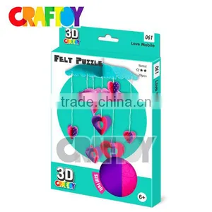 3D Felt Puzzle Dove Mobile Craft Project for Kids Education Toy thumbnail-1
