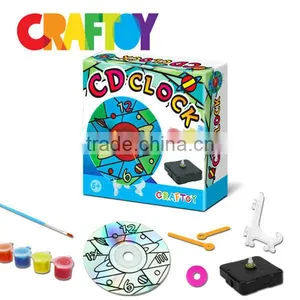 Design Your Coloring Clock Space Style Teaching Material Diy Toy Craft Kit thumbnail-3