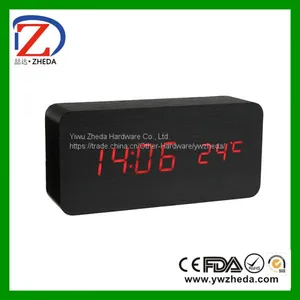 Wooden Luxury Table New Led Alarm Clock thumbnail-2