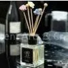 200ml Elegant Square Glass Bottle Oil Reed Diffuser With Black Diffuser Collar TS-RD27 thumbnail-1