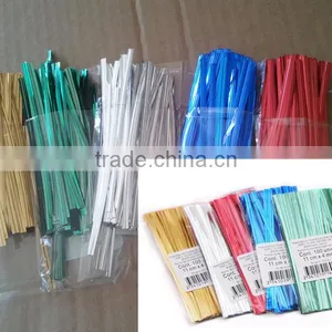 Customized Decorative Paper Plastic Twist Tie For Bread Bag thumbnail-3