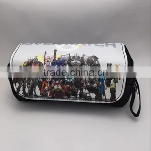 Hot Sale Overwatch Anime Cartoon Fancy pu Pencil Bag for Students thumbnail-3