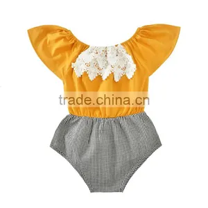 Fashion Baby Girls Lace Romper Jumpsuit thumbnail-1