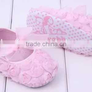 0-12 Month New Arrival Girl's Start Walkers Rose Lace Newborn Baby Shoes thumbnail-4