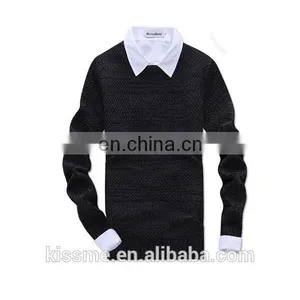 High Fashion Long Sleeve Knitwear in Men's Sweater thumbnail-5