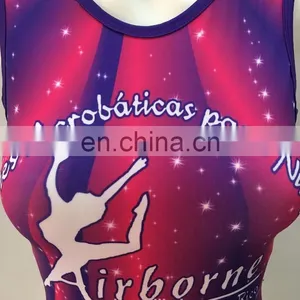 Free Custom Design Girls Dance Wear Team Uniforms Kids Ballet Leotards thumbnail-4
