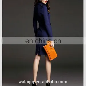 Long Sleeve Pocket on Chest Collar Design High End Woman Communion Dress thumbnail-5