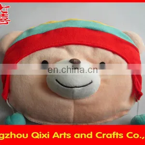 New Design Plush Animal Shape Hot Water Bag Rechargeable Winter Hand Warmer Cute Teddy Bear Head Electric Hot Water Bag thumbnail-1