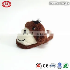Brown Donkey Plush Soft Stuffed Cotton Slipper Shoe for Kids thumbnail-1