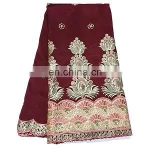 High Quality African Fabrics George Lace/Fancy African Silk George Lace for Women Dress H15112738 thumbnail-1
