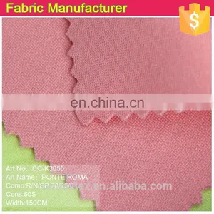 CC-0035 2014 New Styles Cotton and Spandex CTN/SP 95/5 Ponte Roma Knitted Fabric for Garments thumbnail-5