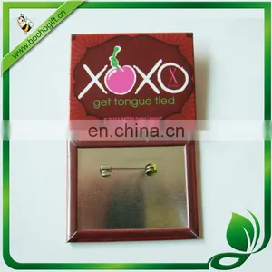 Rectangle Tin Plate Badge thumbnail-1