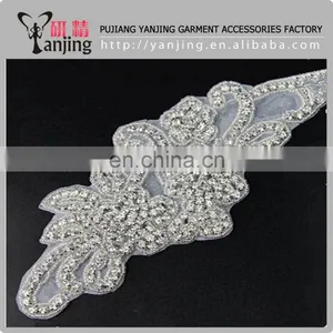 Professional Factory Wholesale Sequin Applique,sew on Glass Beads Rhinestone Patch Quality Choice Inquiries thumbnail-3