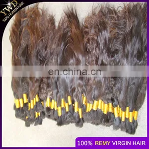 8A1KG Russian Virgin Hair Straight Human Hair Bulk No Weft Bulk For Braiding Peerless Virgin Hair Natural Brown Color thumbnail-5