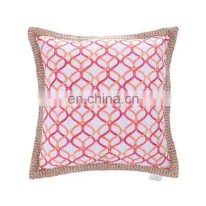 Tropical Palm Leaves Jungle Leaf Polyester Canvas Outdoor Pillow Cases Square Standard Cushion Covers For Sofa Couch Bed thumbnail-3