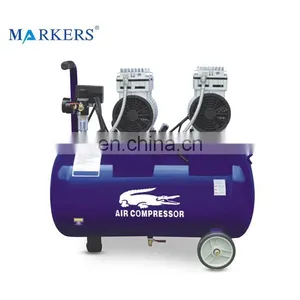 Portable 1.5hp 50l Silent Dental Oil Free Piston Air Compressor thumbnail-1