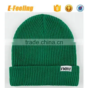 Wholesale Beanie Hat With Woven Label thumbnail-4