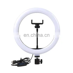 Dimmable 14 Inches Phone Holder Color Box 42W 5500K Camera Studio LED Ring Light With 2M Stand thumbnail-2