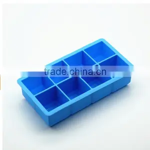 4/6/8 Cavity Reusable Ice Cube for Drink, Square / Round Shape Silicone Ice Cube Tray thumbnail-4