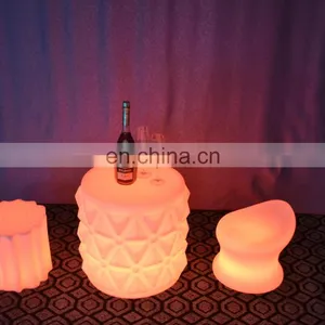 Rechargeable Rgb Colors Glow Bar Furniture Illuminated Led Fancy Chairs for Ktv Nightclub thumbnail-3
