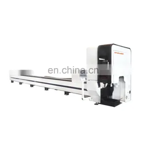 New Type Fiber Laser Aluminum Tube Copper Tube Alloy Tube Cutting Machine With THREE YEARS WARRANTY thumbnail-4