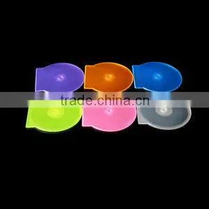 Slim Clamshell Clear Round Plastics cd Dvd Case thumbnail-1