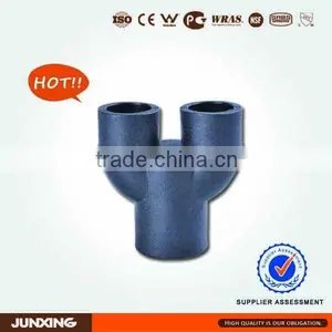 Polyethylene Fitting PE PEHD Geothermal Pipe Fittings Y Shape Connector Fittings thumbnail-1