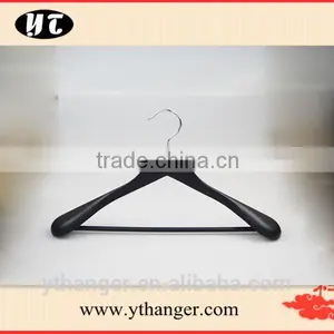 Black Home and Hotel Usage Thin Flat Wooden Hanger for Clothes Most Popular Supplier's Choice thumbnail-3