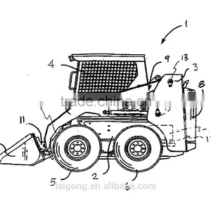 0.5m3 Small Mini Skid Steer Loader With Attachments thumbnail-6
