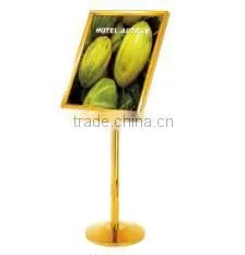 Sign Display Stand-golden Stainless Steels Floor Stand-sign Board-POP Poster Board Stands High Quality thumbnail-4