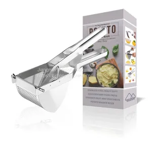 Stainless Steel Heavy Duty Squeezer Baby Food Press Strainer Fruit and Vegetables Potato Masher Ricer thumbnail-5