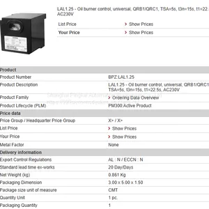 LAL1.25 Siemens Combustion Controller thumbnail-1