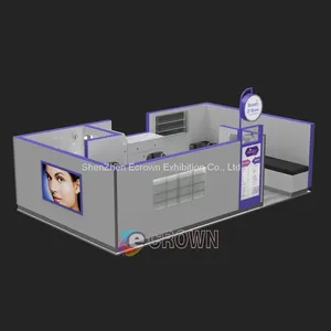 Popular 3D Sunglass Showcase Kiosk Counter Shop Wood Kiosk thumbnail-1