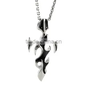 Famous Brand Treasured Sword Designer Charms Pendant Man Heavy Stainless Silver Steel Necklace Paypal Accept thumbnail-2