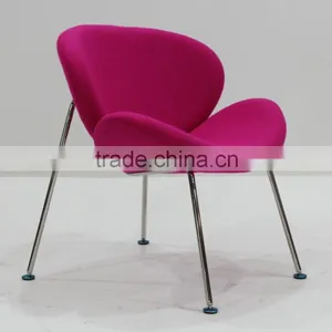 Replica Fiberglass/plywood Stainless Steel Frame Fabric Pierre Paulin Style Orange Slice Chair thumbnail-1