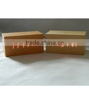 LED Wood Clock With Voice Control, Touch Function and Snooze thumbnail-2