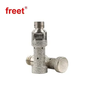 D20*50t 1/2gas Vacuum Brazed Diamond CNC Finger Bits for Granite Marble Quartz thumbnail-2